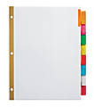 Office Depot® Brand Insertable Dividers With Big Tabs, White, Assorted Colors, 8-Tab 1 thumbnail image