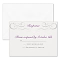 Custom Wedding & Event Response Cards With Envelopes, 4-7/8" x 3-1/2", Charming Type, Box Of 25 Cards 1 thumbnail image