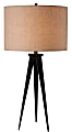 Kenroy Home Table/Floor Lamp, Foster 1-Light Table Lamp, Brushed Steel