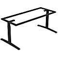 Lorell® Rectangular Conference T-Leg Table Base, For 8'W Top, Black 1 thumbnail image