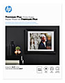 HP Premium Plus Photo Paper for Inkjet Printers, Soft Gloss, Letter Size (8 1/2" x 11"), 80 Lb, Pack Of 50 Sheets (CR667A) 1 thumbnail image