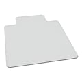 SKILCRAFT® Biobased Chair Mat With Lip For Low/Medium Pile Carpet, 46" x 60", Clear (AbilityOne 7220016568329) 1 thumbnail image