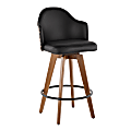 LumiSource Ahoy Counter Stool, Walnut Bamboo/Black 1 thumbnail image