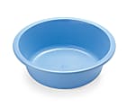 Medline Autoclavable Plastic Washbasins, Round, 5 Qt, Blue, Pack Of 12
