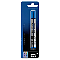 Montblanc® Refills, Rollerball, Fine Point, Blue, Pack Of 2 1 thumbnail image