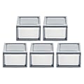 Iris® Stackable Storage Bins With Drawers, 5-7/16"H x 8-1/2"W x 13-1/8", Gray, Set Of 5 Bins