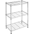 Whitmor Storage Rack, 3 Tier(s), 29.9"H x 23.2"W x 13.1"L, Floor, Heavy Duty, Adjustable Leveler, Durable, Steel 1 thumbnail image