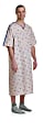Medline Gray Collection IV Sleeve Gowns, 66", Galaxy Gray, Pack Of 12 1 thumbnail image