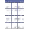 AT-A-GLANCE 2023 RY Vertical Horizontal Reversible Erasable Yearly Wall Calendar, Blue, Extra Large, 48" x 32" 1 thumbnail image