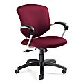 Global® Supra™ Mid-Back Tilter Chair, 39"H x 26"W x 26"D, Ruby/Tungsten