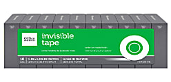 Office Depot® Brand Invisible Tape Refills, 3/4" x 1,296", Pack Of 10