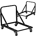 Flash Furniture Dollies For Band/Music Stack Chairs, Black, Pack Of 2 Dollies 1 thumbnail image