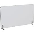 Lorell Acoustic Desktop Privacy Panel, 47.2"W x 23.6"H, Polyester Fiber, Light Gray 1 thumbnail image