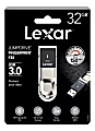 Lexar® JumpDrive® Fingerprint F35 USB 3.0 Flash Drive, 32GB, Black, LJDF35-32GBNL 1 thumbnail image