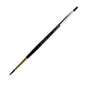 Winsor & Newton Galeria Short-Handle Paint Brush, Size 5, Round Bristle, Polyester, Burgundy