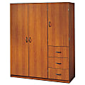 Sauder® Wardrobe Cabinet, 71 1/2"H x 59 7/8"W x 20"D, Mission Cherry 1 thumbnail image