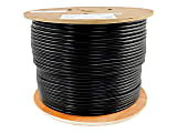 Eaton Tripp Lite Series Cat6 Gigabit Solid Core Plenum-Rated UTP CMP PVC Bulk Ethernet Cable, Black, 1000 ft. (304.8 m) - Bulk cable - TAA Compliant - 1000 ft - UTP - CAT 6 - IEEE 802.3ab/IEEE 802.5 - plenum, solid - black