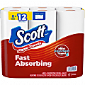 Scott Choose-A-Sheet Paper Towels - 150 Sheets/Roll - White - Paper, Fiber - 6 Rolls Per PackPack - 24 / Carton 1 thumbnail image