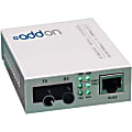 AddOn 10/100Base-TX(RJ-45) to 100Base-BXU(ST) BiDi SMF 1310nm/1550nm 20km Media Converter - 100% compatible and guaranteed to work