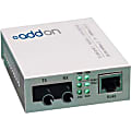 AddOn 10/100Base-TX(RJ-45) to 100Base-LX(ST) SMF 1310nm 40km Media Converter - 100% compatible and guaranteed to work