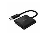 Belkin USB-C to HDMI + Charge Adapter - 1 x Type C USB Male - 1 x HDMI Digital Audio/Video Female, 1 x USB Type C Power Female - 3840 x 2160 Supported 1 thumbnail image