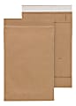 Office Depot® Brand Self-Sealing Padded Mailers, #0, 6" x 9 3/8", 100% Recycled, Brown, Pack Of 25