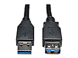 Tripp Lite USB 3.0 SuperSpeed Extension Cable - USB-A to USB-A, M/F, Black, 3 ft. (0.9 m) - First End: 1 x USB Type A Male USB - Second End: 1 x USB Type A Female USB - 5 Gbit/s - Extension Cable - Nickel Plated Connector - 28/24 AWG - Black