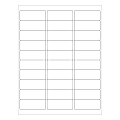 Office Depot® Brand Blockout Labels For Laser Printers, LL289, Rectangle, 1" x 2-5/8", Opaque White, Pack Of 3,000