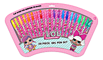 L.O.L. Surprise! Gel Pens, Medium Point, 1.0 mm, Assorted Ink Colors, Pack Of 20 Pens 1 thumbnail image