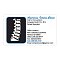 2-Color Business Cards, 3 1/2" x 2", Flat, Semi-Gloss
