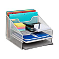 Mind Reader Desktop Vertical Paper Tray Organizer, 9-1/2” H x 11-1/2” W x 12-1/2” D, White 1 thumbnail image