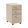 Bush Business Furniture Arrive 16"W 3 Drawer Mobile File Cabinet - Assembled, Natural Elm, Standard Delivery 1 thumbnail image