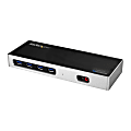 StarTech.com USB-C / USB 3.0 Docking Station - Compatible with Windows / macOS - Supports 4K Ultra HD Dual Monitors - USB-C - Six USB Type-A Ports - DK30A2DH - Dual Monitor Docking Station - HDMI and DisplayPort Ports - DisplayLink Technology