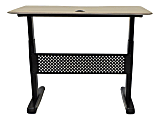 Boss 48"W Height-Adjustable Desk, Driftwood