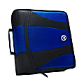 Case-it® The Dual 2.0 Zipper 3-Ring Binder, 2" D-Rings, Assorted Colors