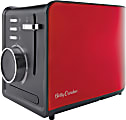 Betty Crocker BR-603 2-Slice Multi-Function Toaster, 8-5/16"H x 7-7/8"W x 12-1/16"D, Red