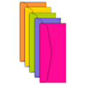 Astrobrights® Color Envelopes, #10, 4 1/8" x 9 1/2", 24 LB, Happy 5-Color Assortment, Pack Of 50