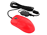 Seal Shield Silver Storm - Mouse - optical - 3 buttons - wired - USB - red