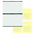 High Security Medicaid Compliant Laser RX Prescription Paper Stock – 4 Up, On 8.5" x 11" Perforated Sheet, Green, Pack Of 500 Sheets 1 thumbnail image