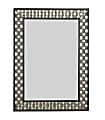 Kenroy Home Wall Mirror, Checker, 38"H x 28"W x 1"D, Silver