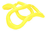 Mind Reader Yoga Rings, 3"H x 9"W x 4-3/4"D, Yellow, Pack Of 2 Yoga Rings