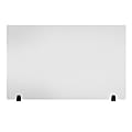 LUX Reclaim Acrylic Freestanding Sneeze Guard Desk Divider, 30" x 48", Frosted