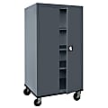 Sandusky Transport Series 36"W Heavy-Duty Mobile Storage Cabinet, Charcoal 1 thumbnail image