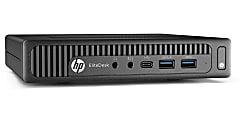 HP EliteDesk 800G2 Mini Refurbished Desktop PC, Intel® Core™ i5, 8GB Memory, 256GB Solid State Drive, Windows® 10 Pro