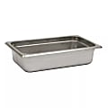 Hoffman Tech Browne Stainless Steel Steam Table Pans, 1/4 Size, Silver, Pack Of 72 Pans