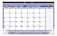 Brownline® Classic Monthly Desk Pad Calendar, 10-7/8" x 17-3/4", January to December 2021, C181700