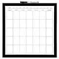 Quartet® Magnetic Dry-Erase/Calendar Whiteboard, 14" x 14", Wood Frame With Black Finish 1 thumbnail image
