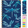 2026 Excello Brands Hardcover Fashion Daily/Weekly/Monthly Planner, 5.5" x 8", Dragonflies November 2025 - December 2026, (FSHN-CY26-58-59) 1 thumbnail image