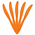 JAM PAPER Big Party Pack of Premium Plastic Knives, Orange, 100 Disposable Knives/Box  1 thumbnail image
