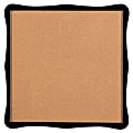 Quartet® Home Organization Cork Bulletin Board, 14" x 14", Wood Frame With Black Finish